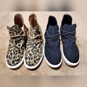 2 pairs of Very G Sneaker Boots Sizes 8 & 8.5 (both pairs included in price)